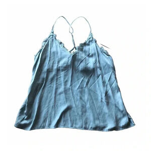 Vestique Teal Racerback Tank Top Size Large